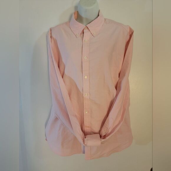 🆕️👔Jos. A. Bank 1905 Tailored Fit Dress Shirt, Pink - Sz L - Picture 2 of 8